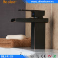 Beelee Einhand-Retro Waschbecken Schwarz Becken Wasserhahn